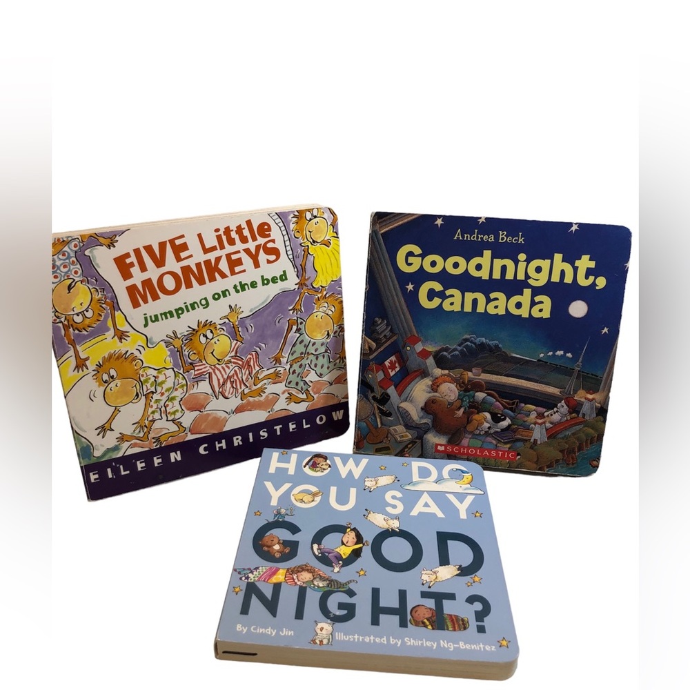 Children’s Board Books Nighttime Theme: Goodnight Canada, How do we say Gnighf